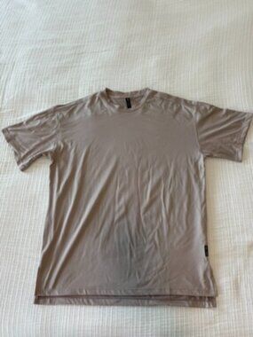 ASRV Core Oversized Training Tee Etherea Taupe Men M DSG-0642